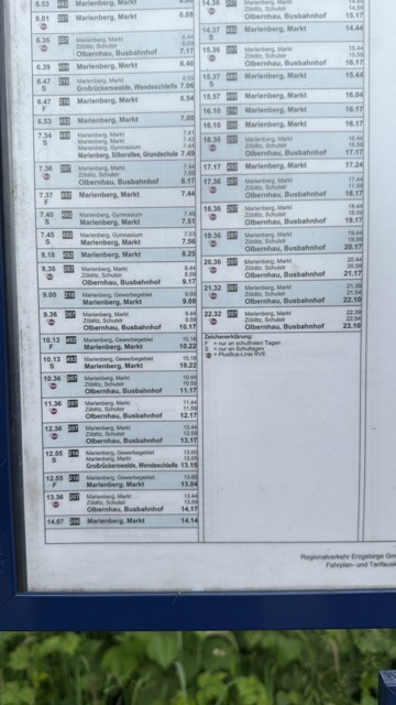 Tag 4 - Das heutige Hauptthema - Busfahrplan